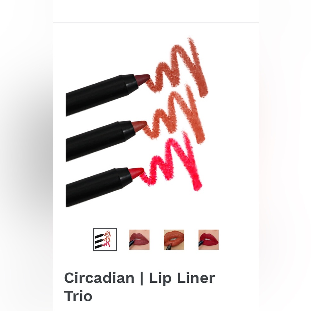 BNIB LIP LINER Trio- CIRCADIAN BEAUTY VAULT